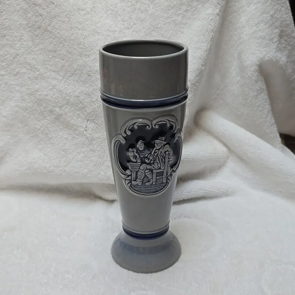 Pilsner or  Beer mug, blue beer glass  - stein is .5 liter